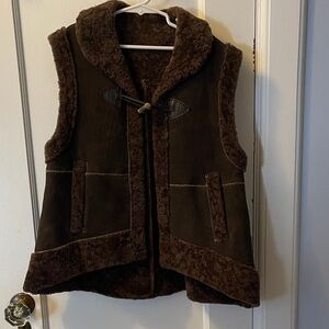 True religion shearling vest
